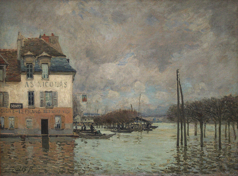 unknow artist Painting of Sisley in the Orsay Museum, Paris